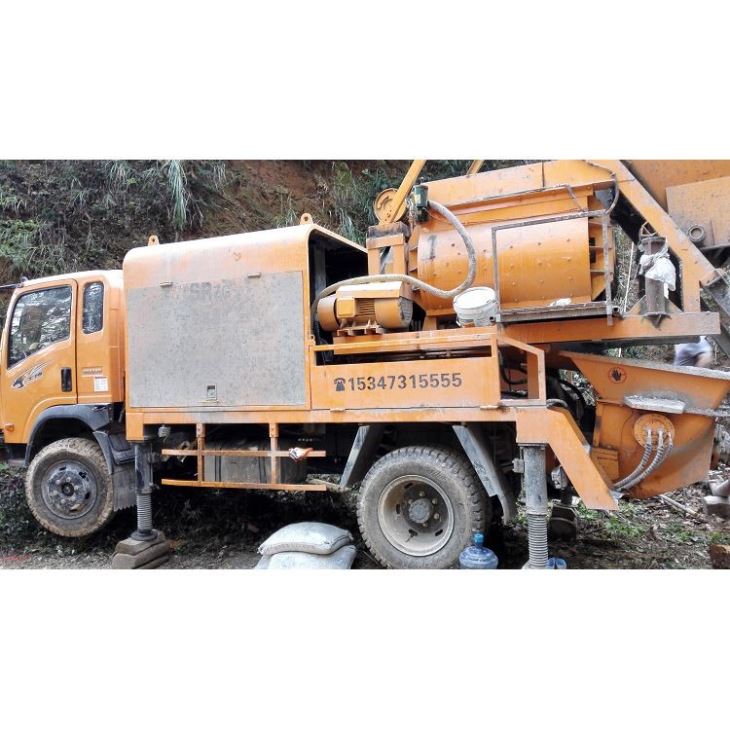 concrete mixer with pump machine(001)