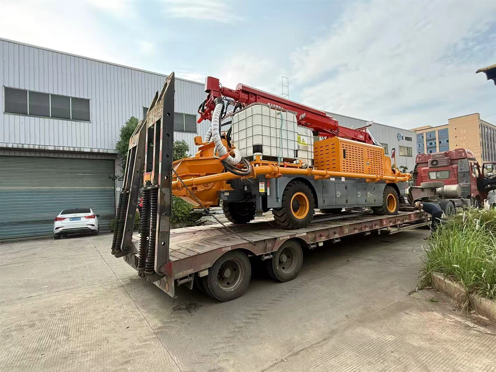 How much does it cost to transport a wet spraying machine for one thousand kilometers 2 How much does it cost to transport a wet spraying machine for one thousand kilometers 2