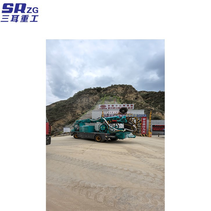 Wet shotcrete machine with green color 2 Wet shotcrete machine with green color 2